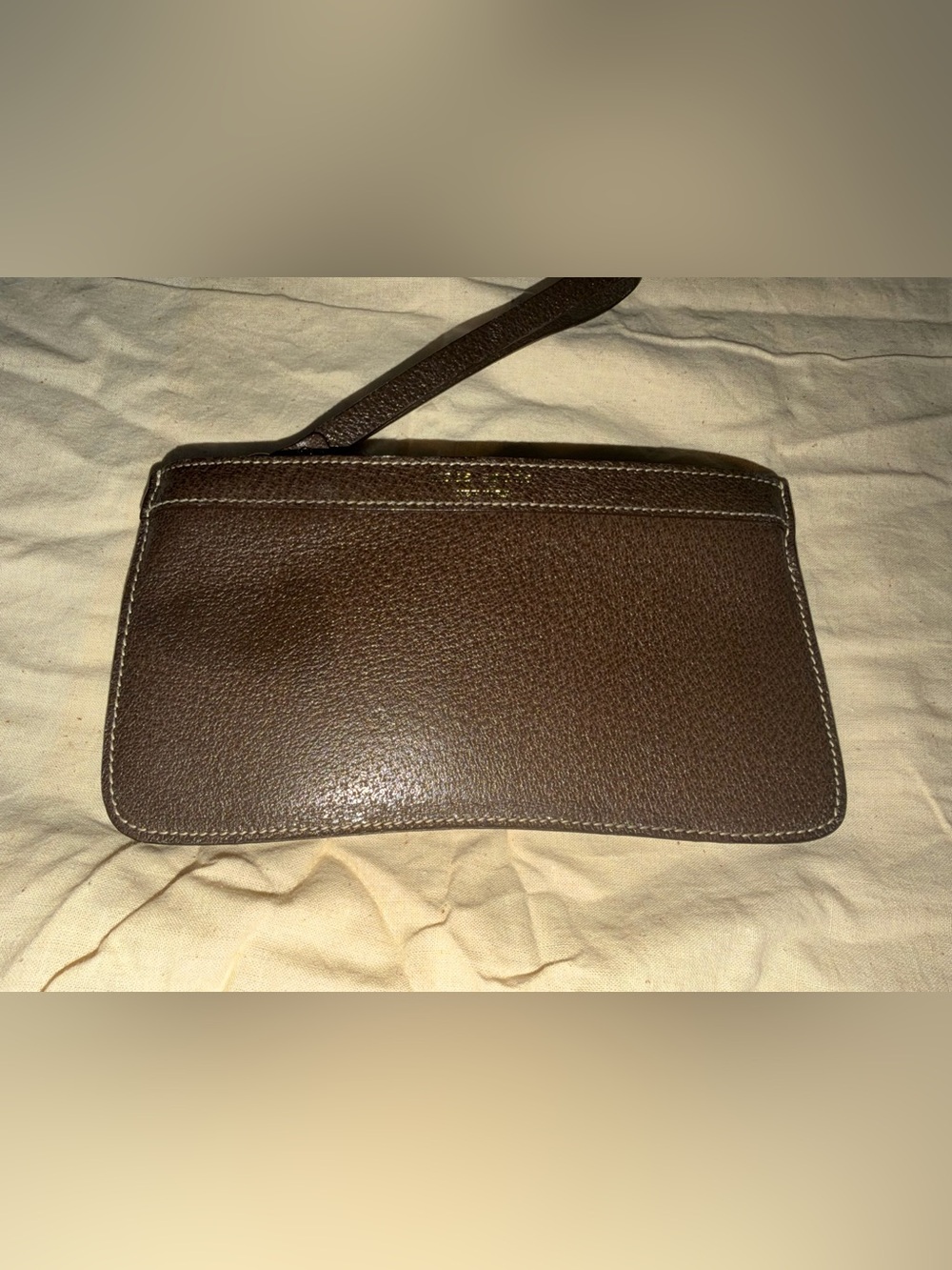 Kate Spade Brown Leather Wristlet